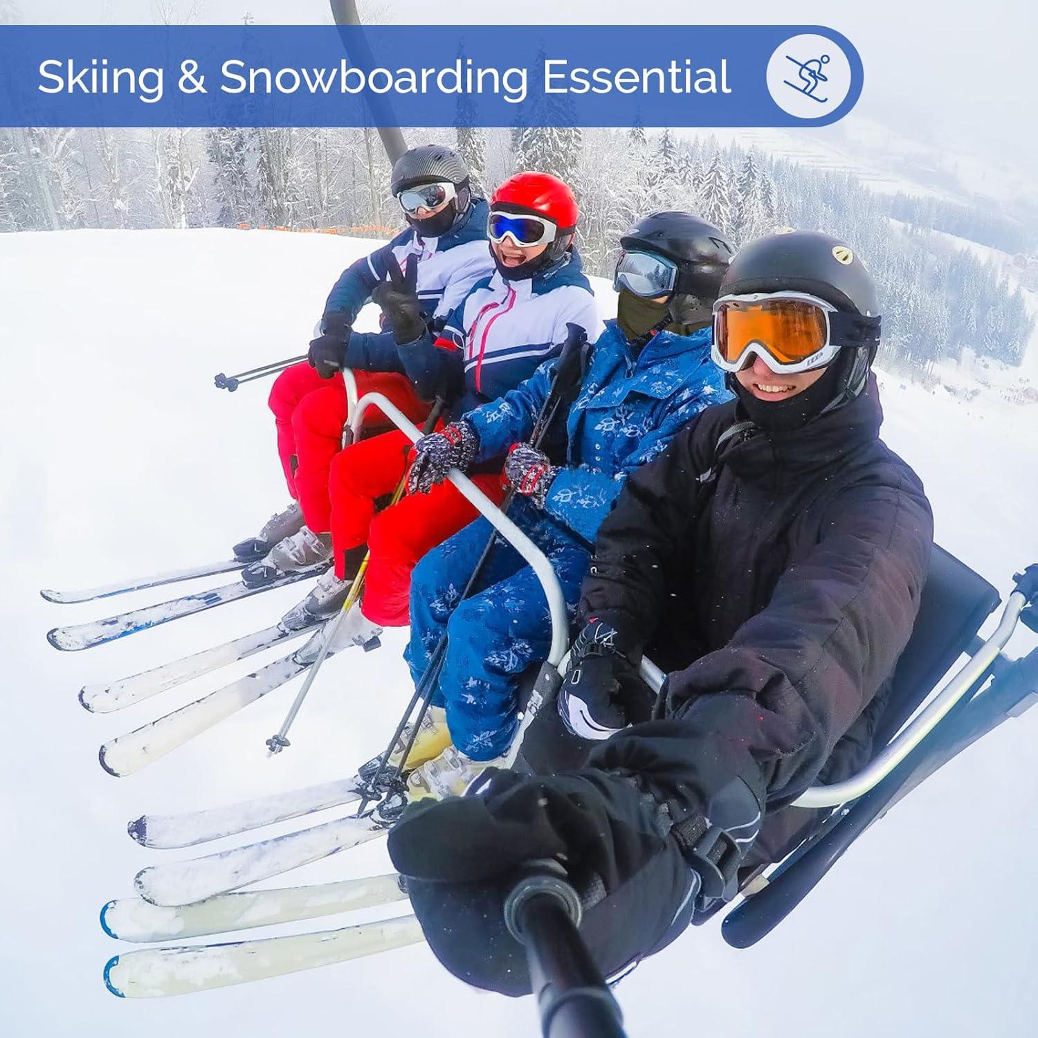 Paquete de 6 Máscaras Balaclava Gaiter Refrigerante Negro