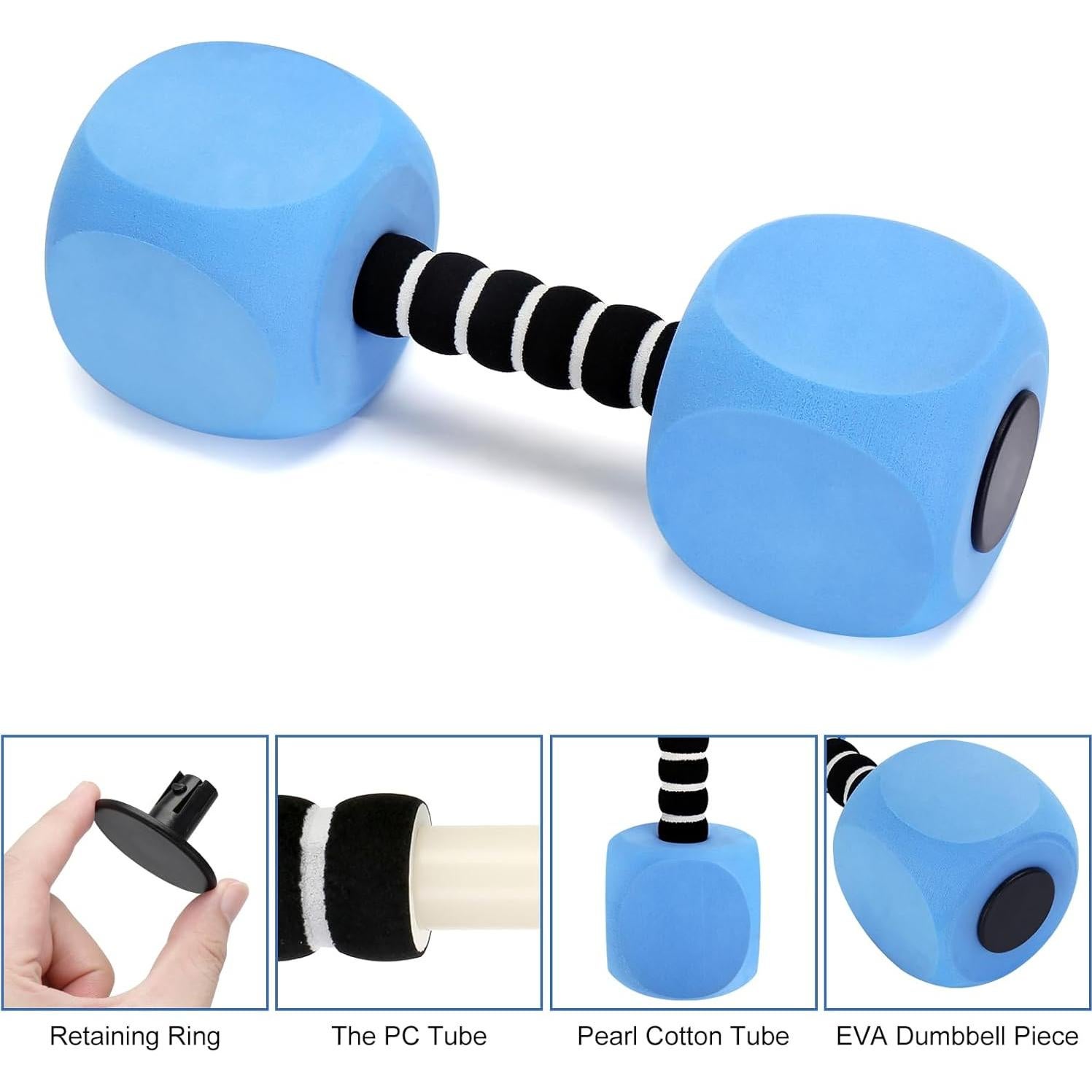 Mancuernas de Agua Outamateur 2Pack EVA 26.9x8.9cm Azul