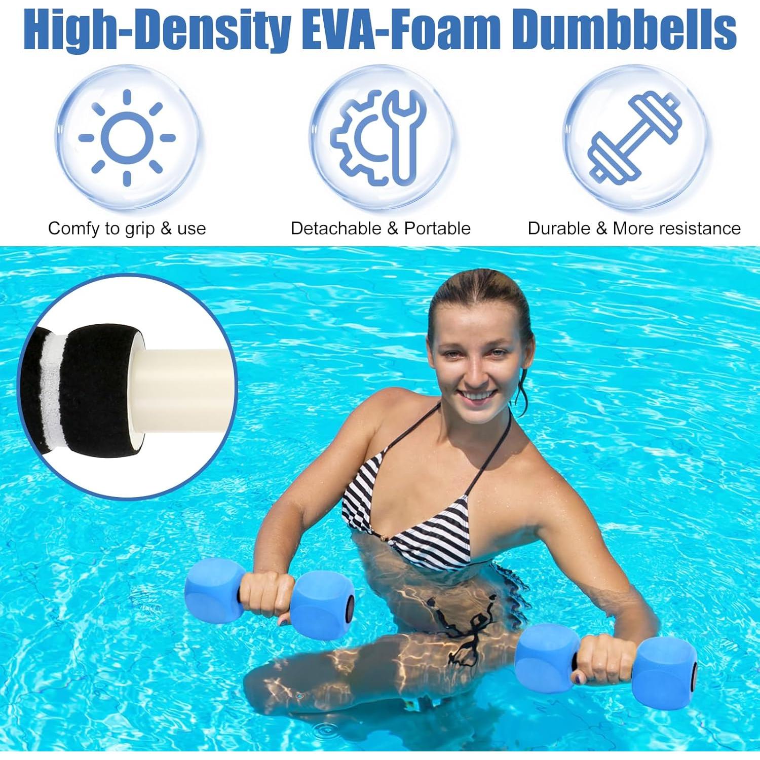 Mancuernas de Agua Outamateur 2Pack EVA 26.9x8.9cm Azul