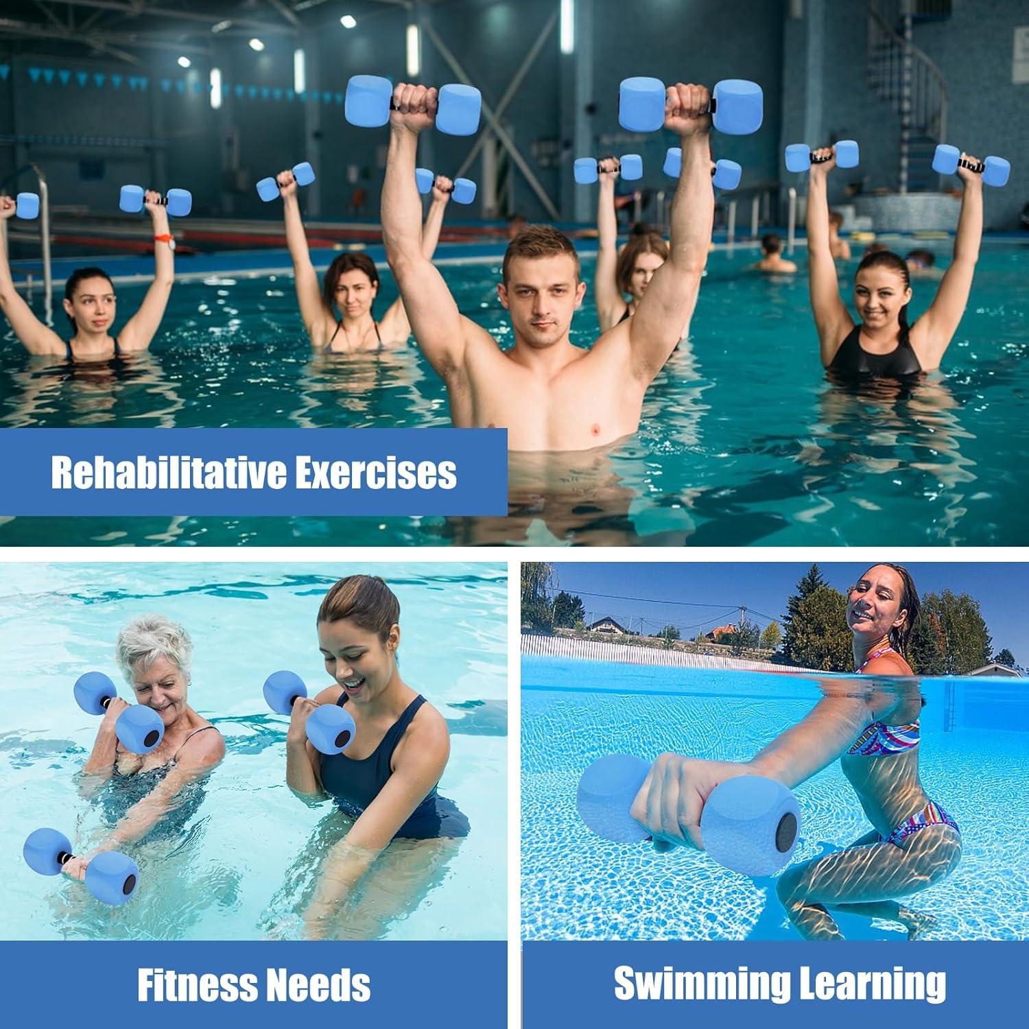 Mancuernas de Agua Outamateur 2Pack EVA 26.9x8.9cm Azul