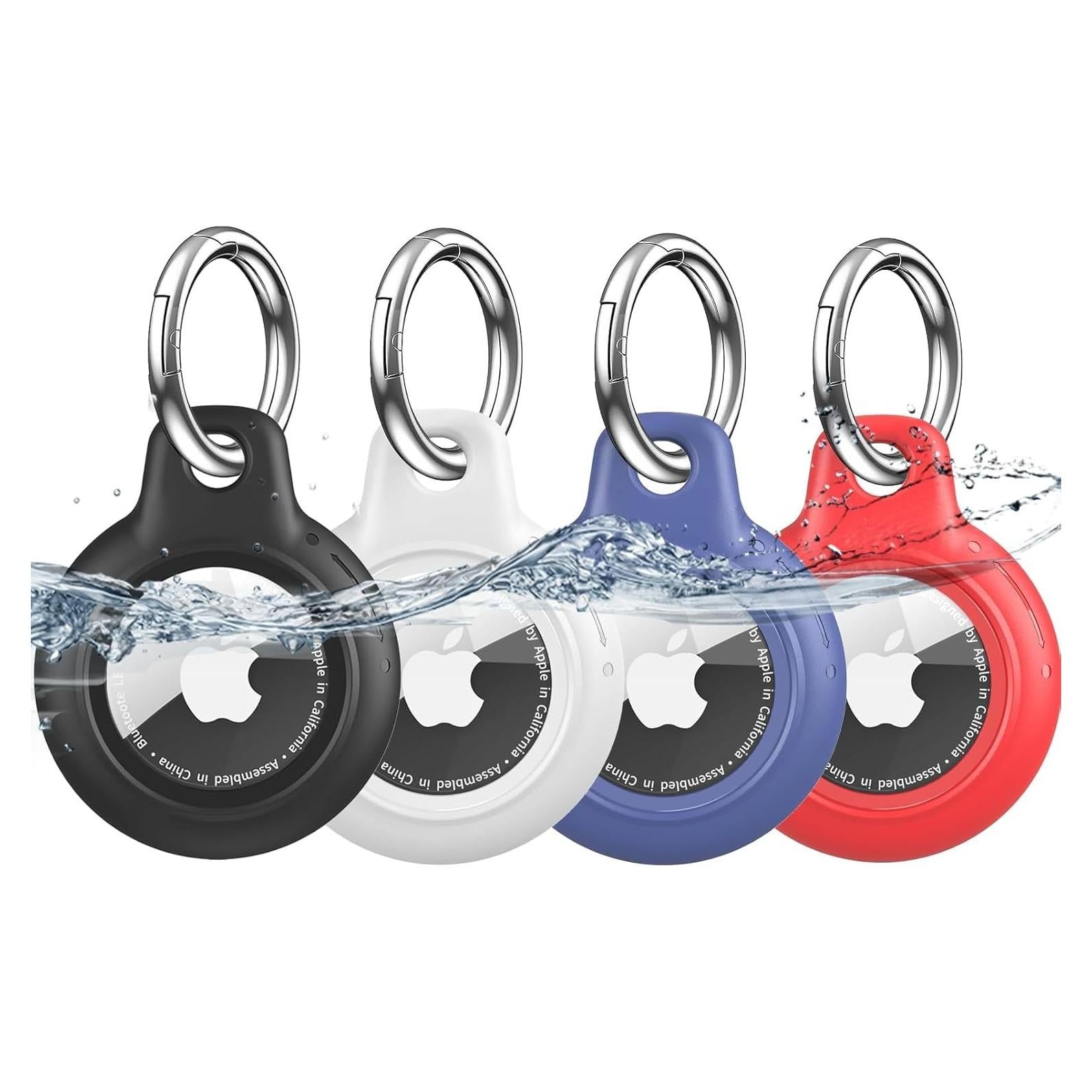 Paquete de 4 Fundas Protectores para AirTag YOKRWO Impermeables