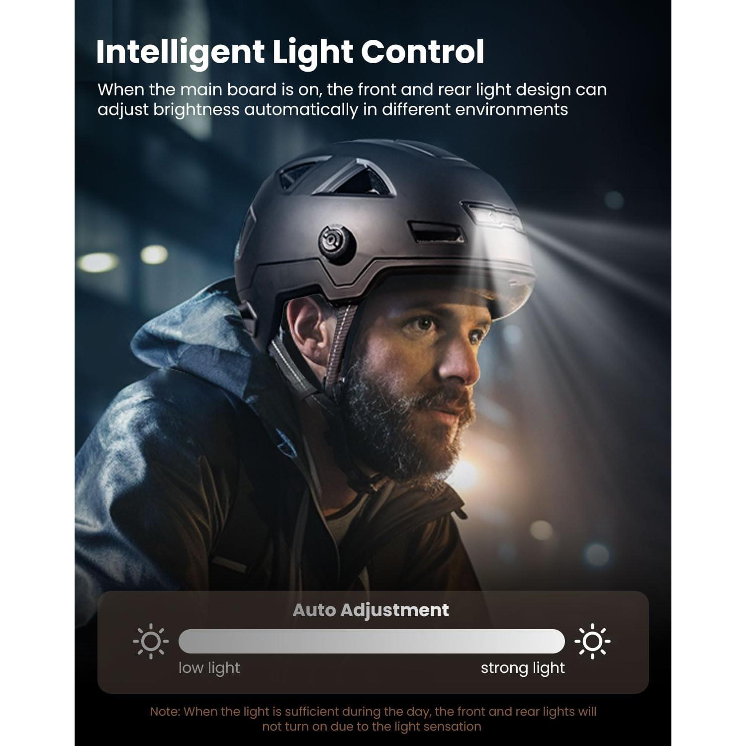 Casco de Bicicleta ILM E3-12LS Bluetooth Gris XXL