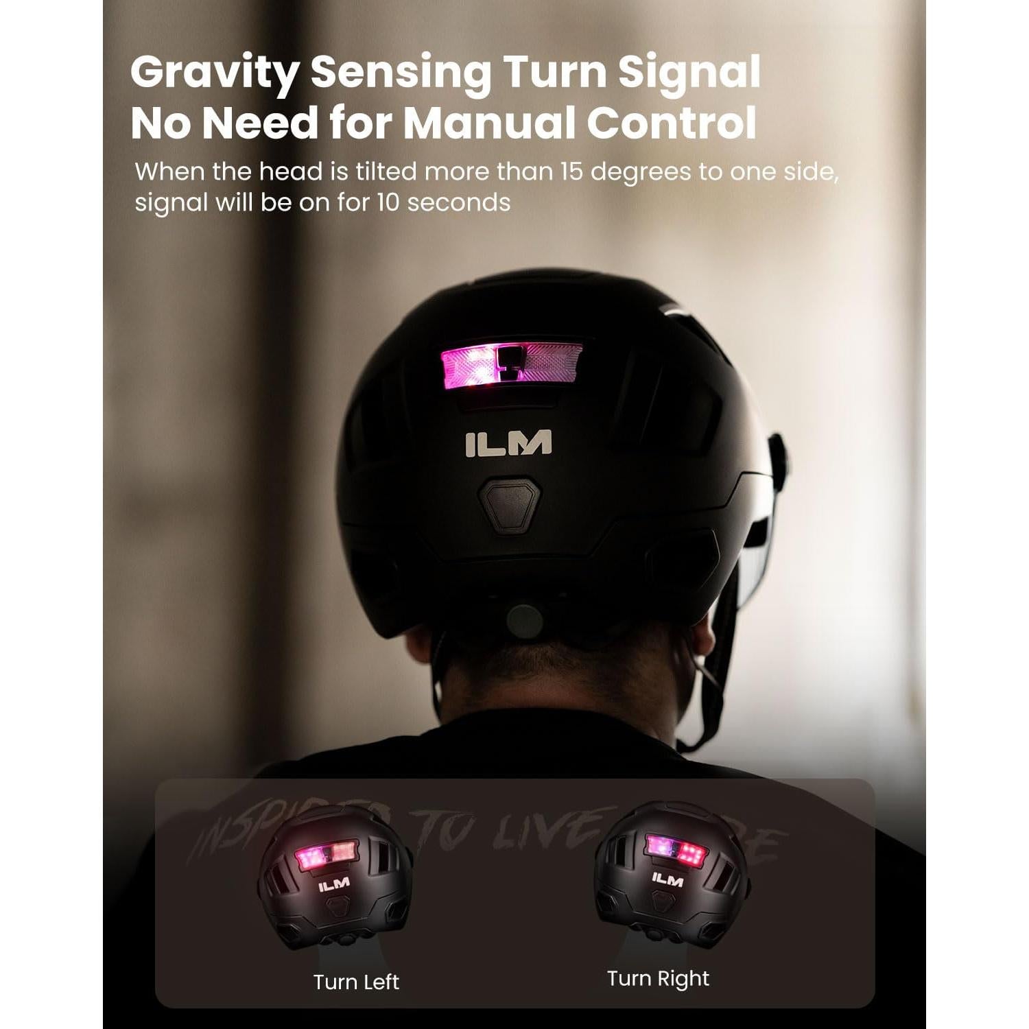 Casco de Bicicleta ILM E3-12LS Bluetooth Gris XXL