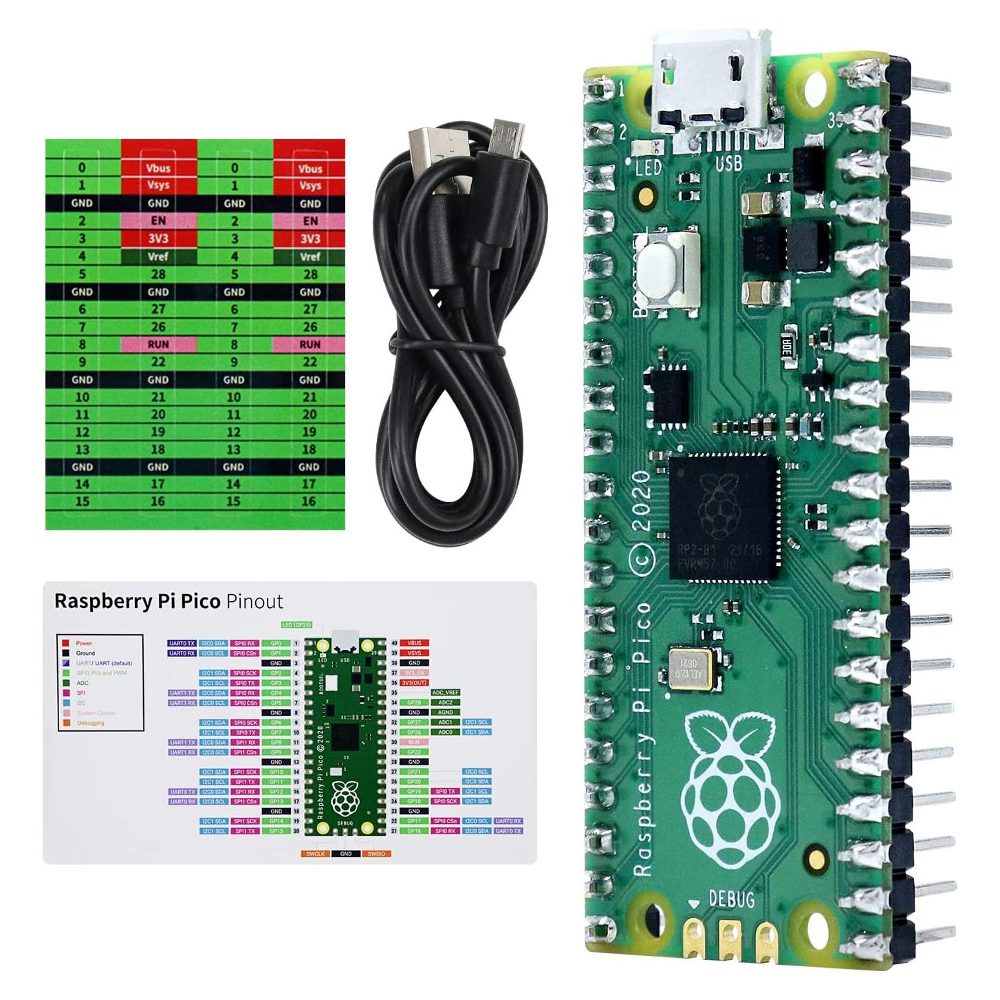 Placa Raspberry Pi Pico Freenove con encabezado pre-soldado