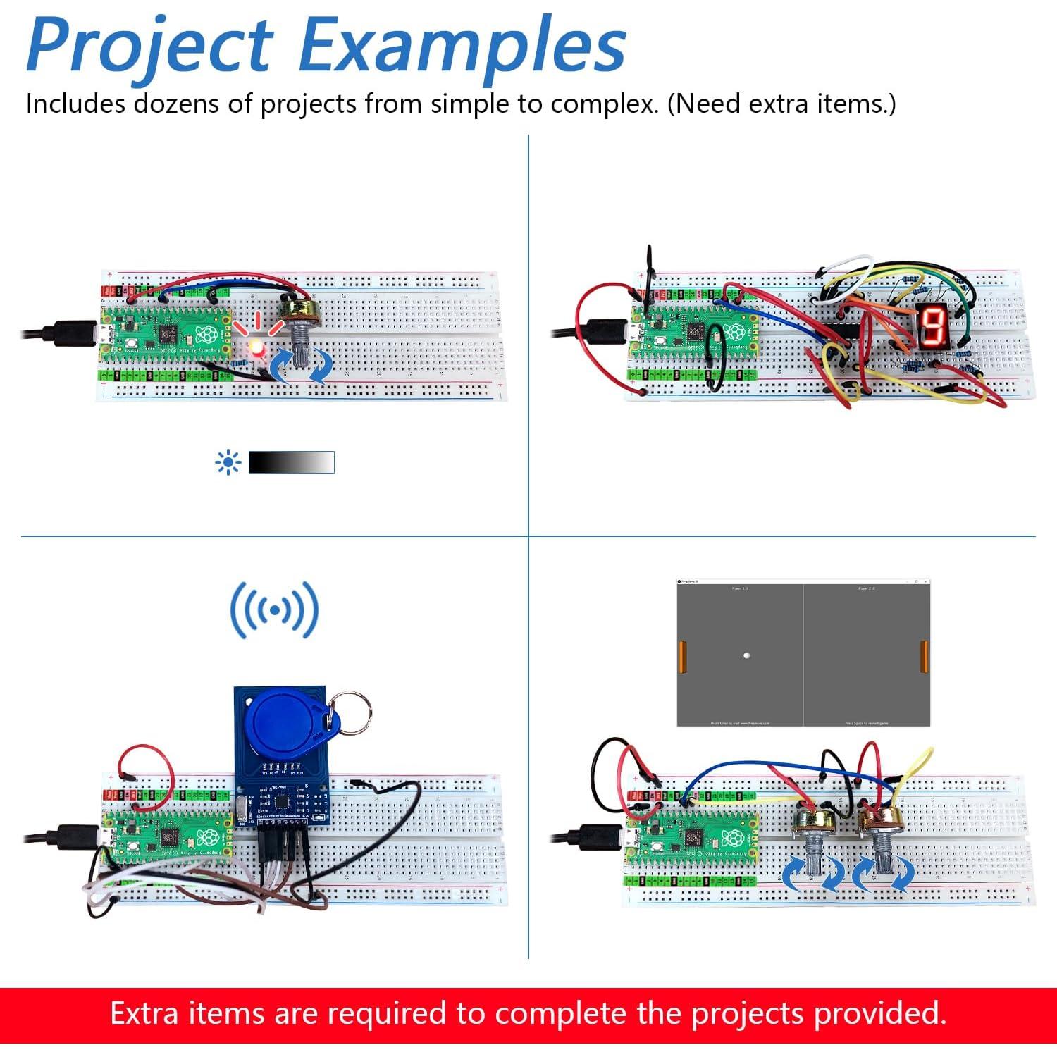Placa Raspberry Pi Pico Freenove con encabezado pre-soldado
