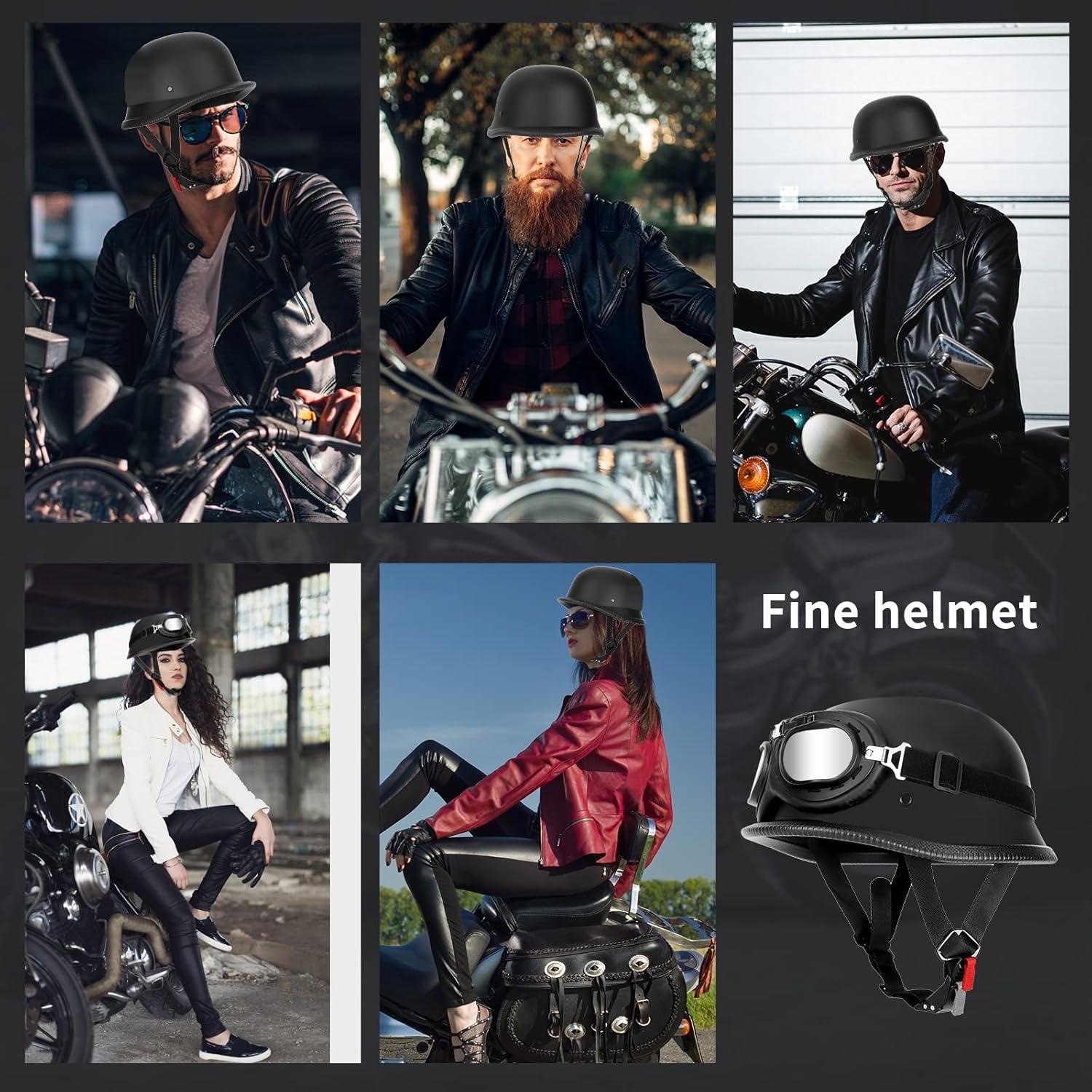 Casco de Motocicleta Senhill BGK Vintage Unisex ABS 55-60cm