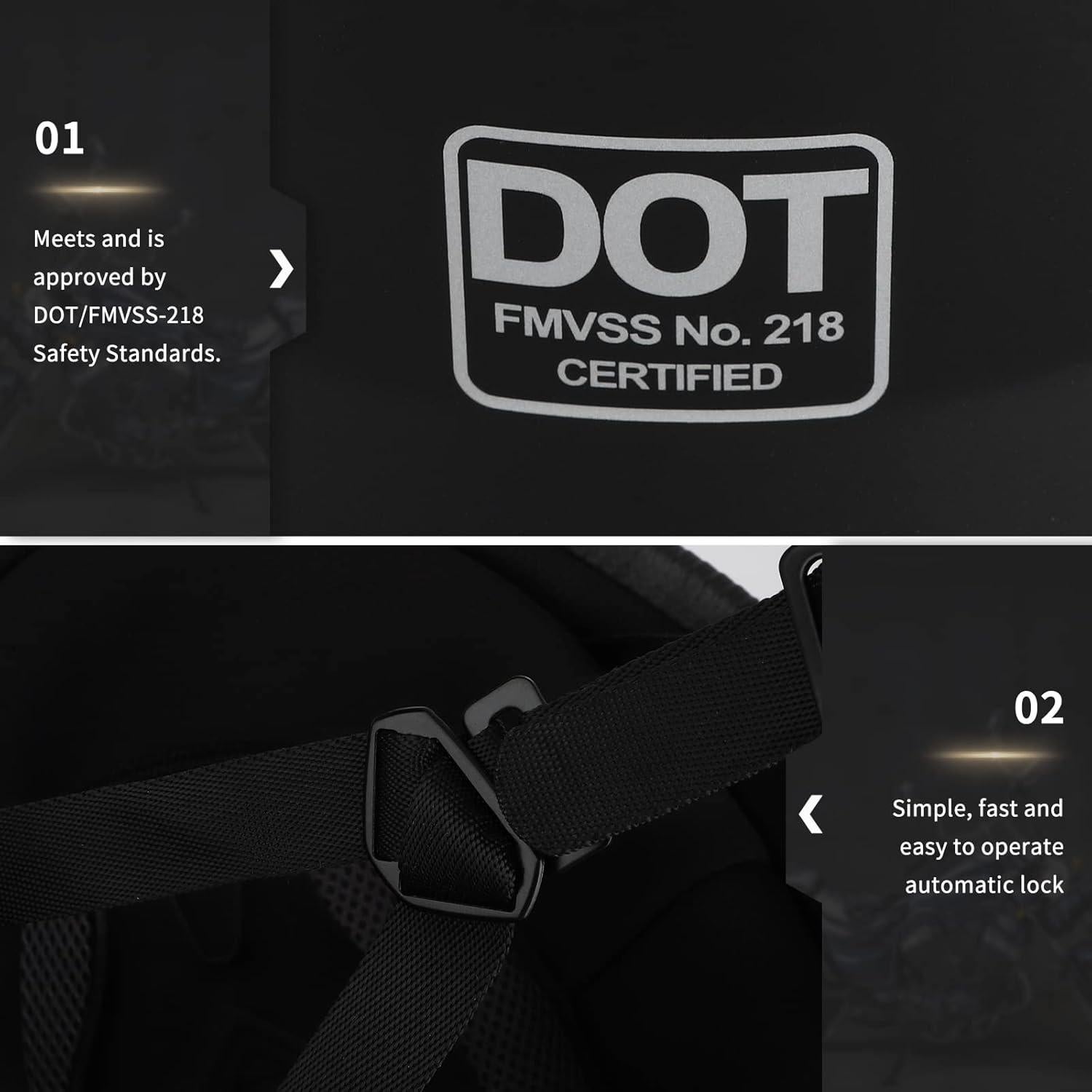 Casco de Motocicleta Senhill BGK Vintage Unisex ABS 55-60cm