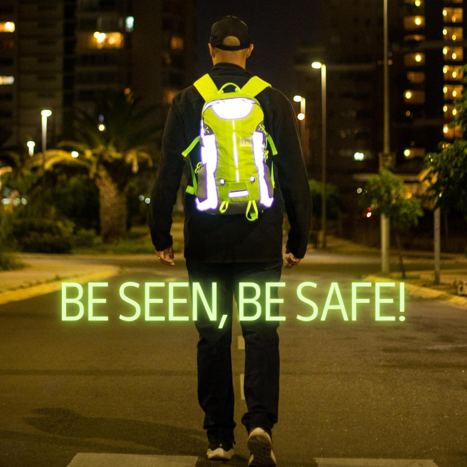 Mochila Reflectante Riderbag 35L Resistente al Agua Verde