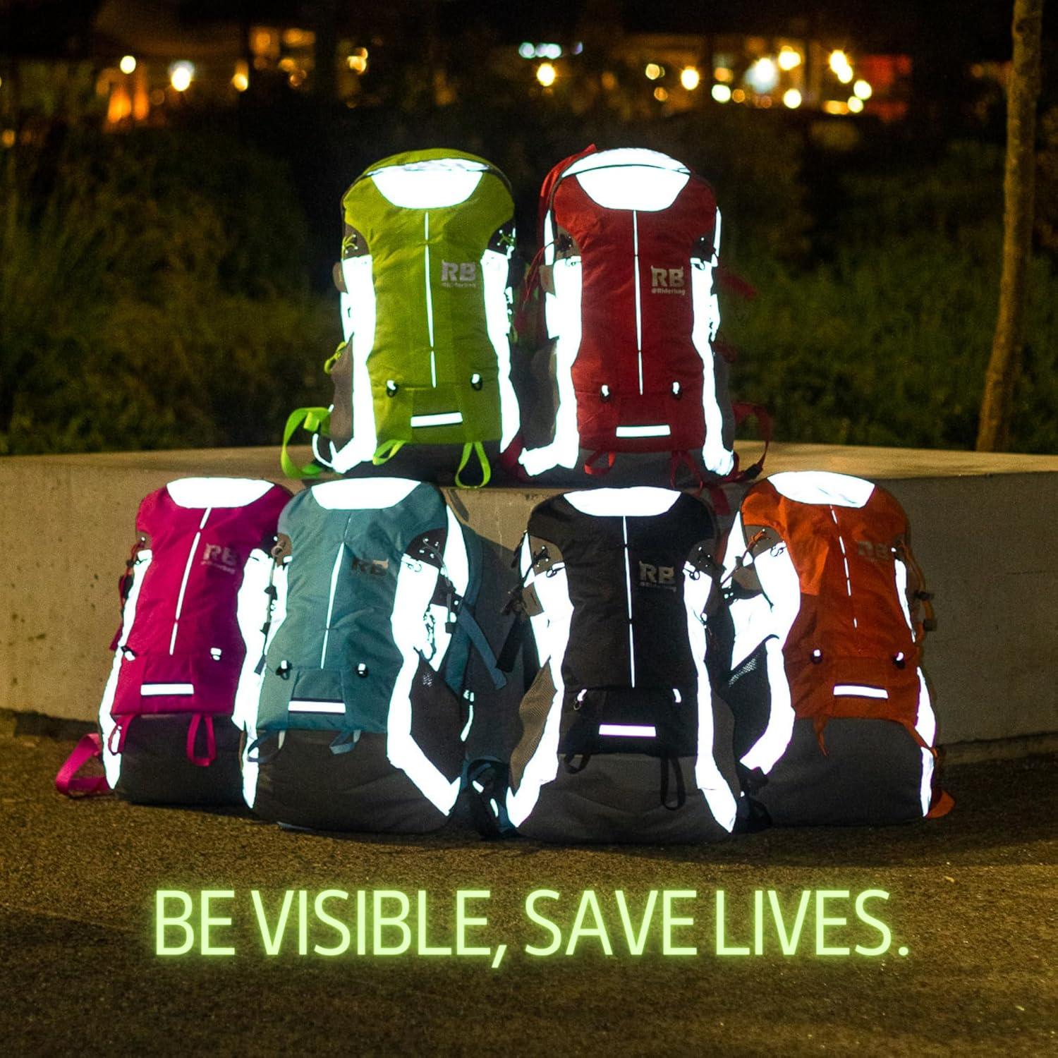 Mochila Reflectante Riderbag 35L Resistente al Agua Verde