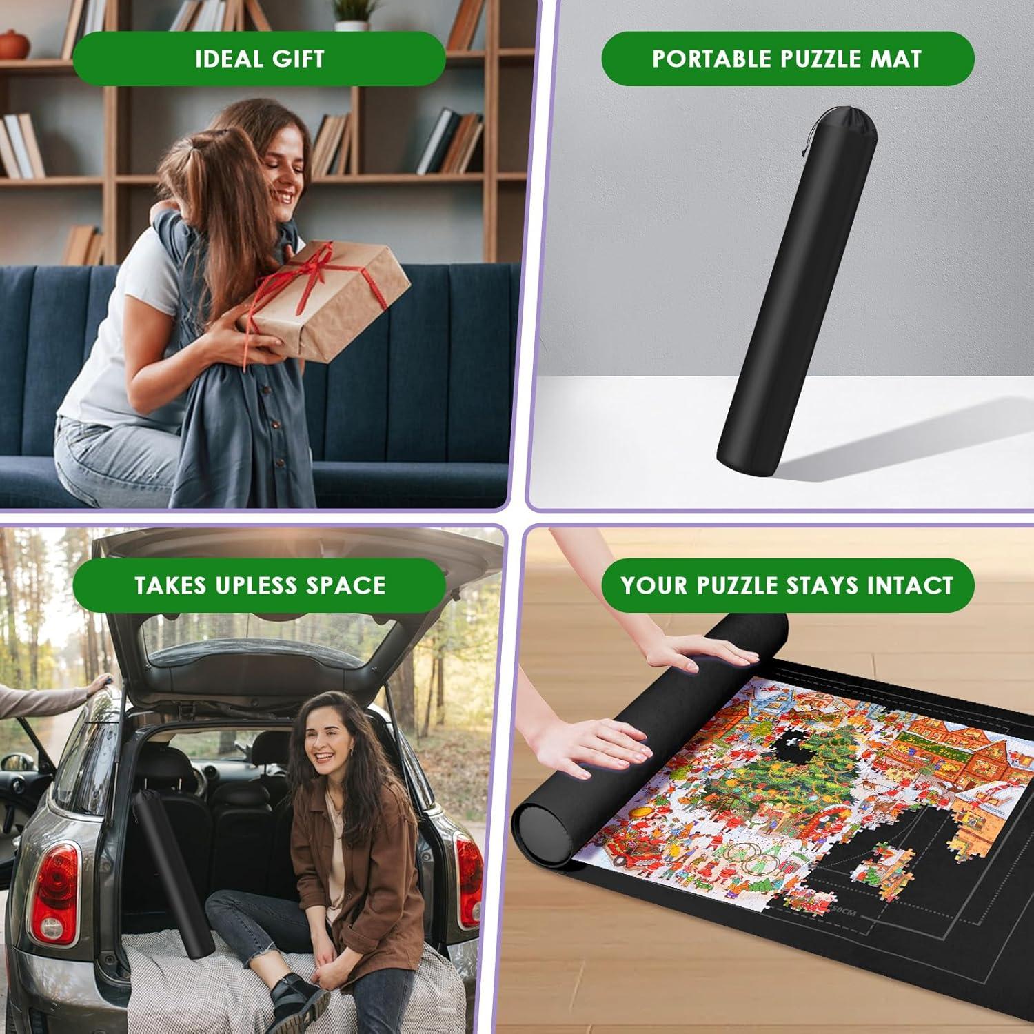 Alfombra de Rompecabezas FELIZROCA 116.84x66.04cm con Pegamento