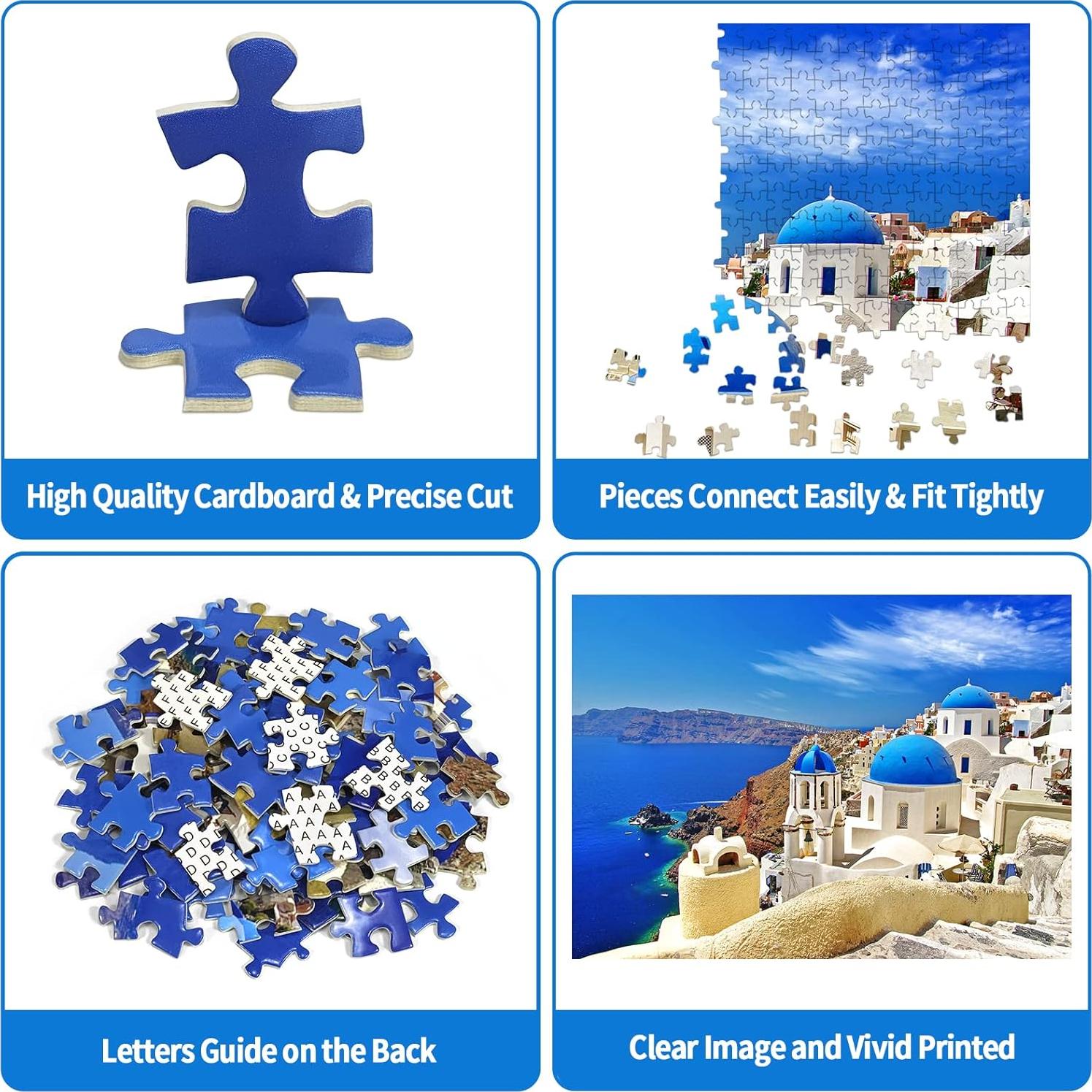 Rompecabezas 1000 Piezas CHengQiSM Mar Egeo Santorini