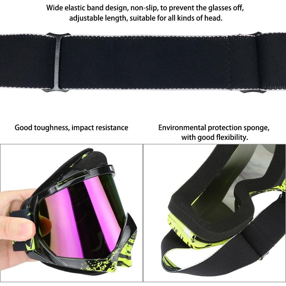 Gafas de Motocross ZDATT con Protección UV y Acolchado