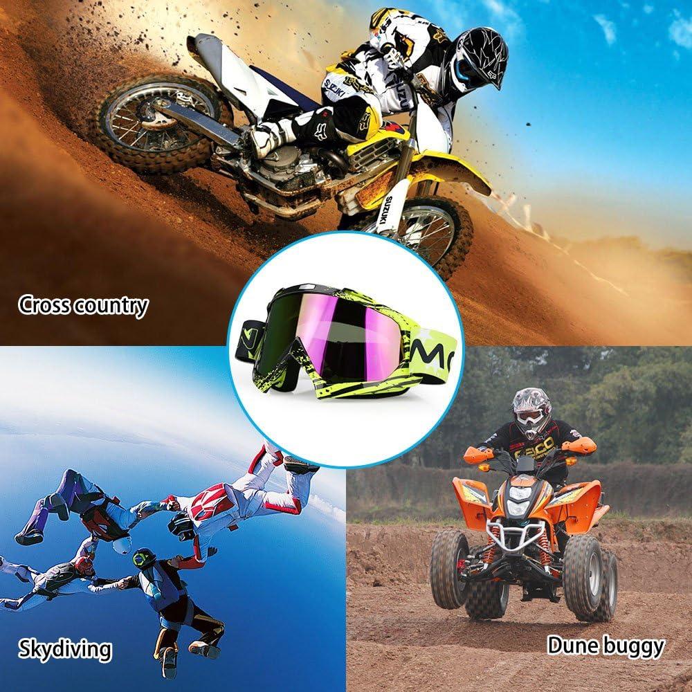 Gafas de Motocross ZDATT con Protección UV y Acolchado