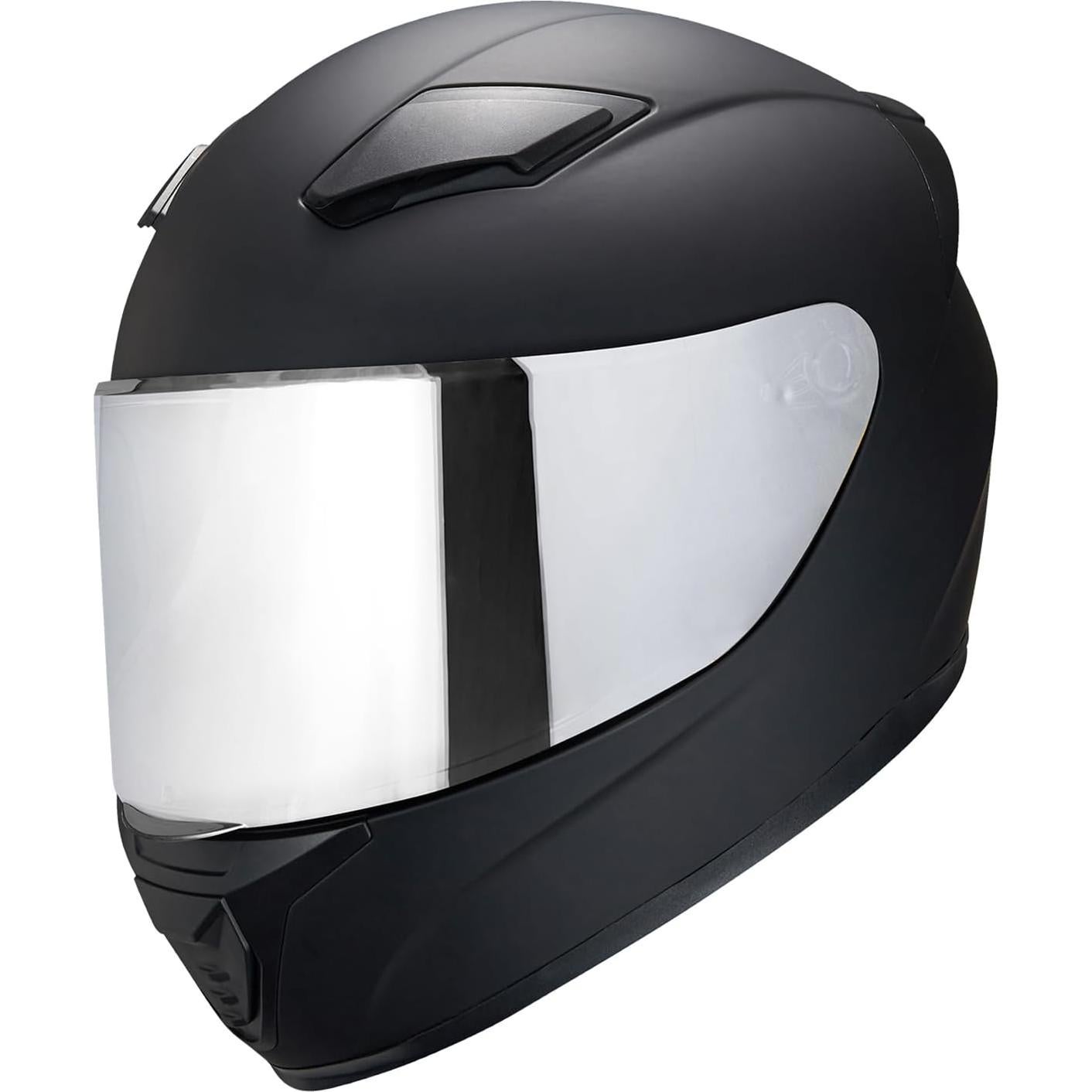Casco Integral Negro JQF Gear WS-607 para Motocicleta L