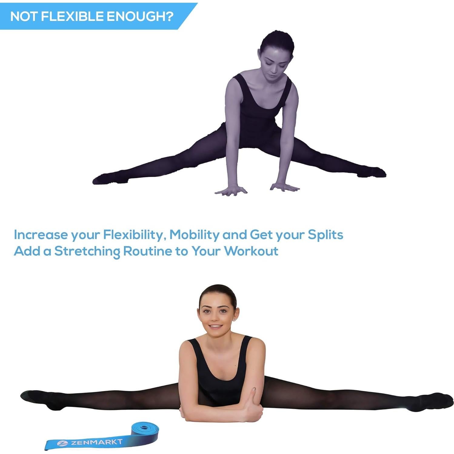 Banda de Estiramiento Zenmarkt para Flexibilidad y Fuerza - Goma Natural