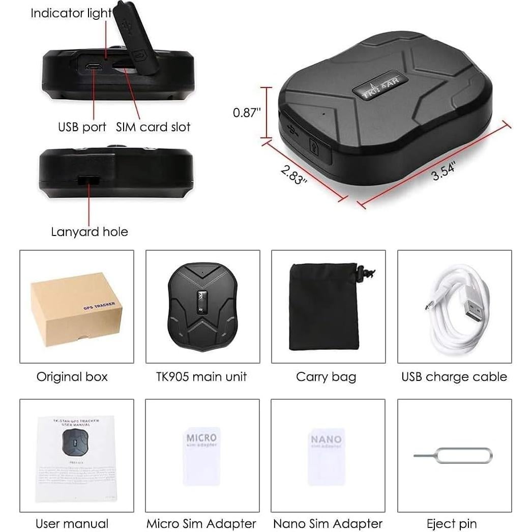 Rastreador GPS 4G TKSTAR TK905 Magnético para Vehículos