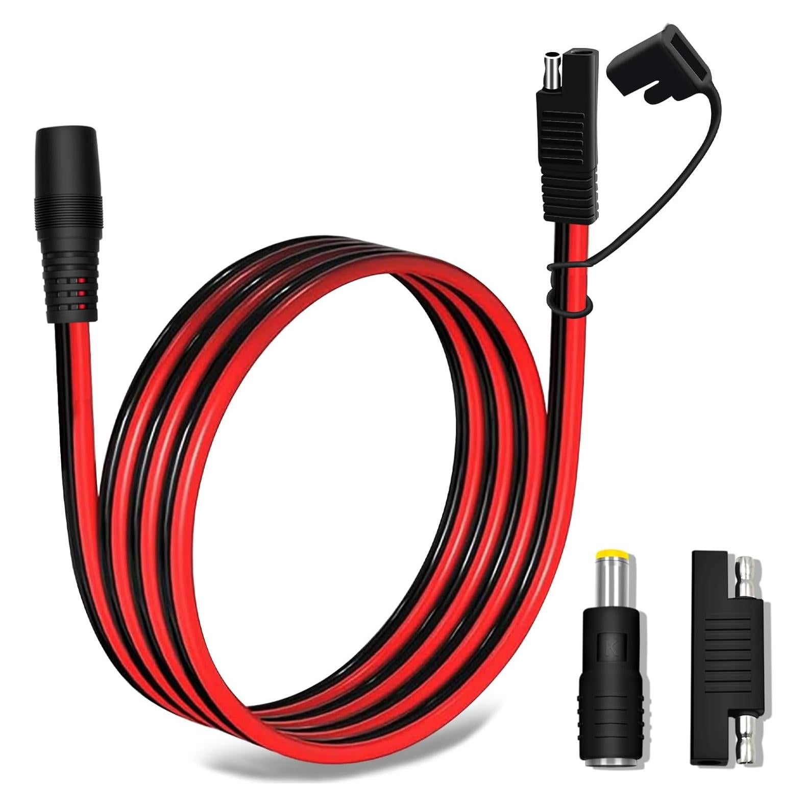 Adaptador SAE a DC 8mm hembra 1.8m COMeap para panel solar