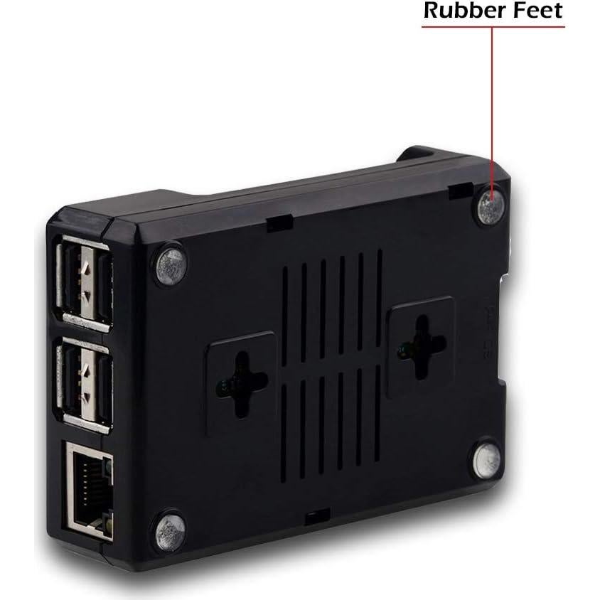 Caja Protectora ABS para Raspberry Pi 3B+/3B/2B - Negra