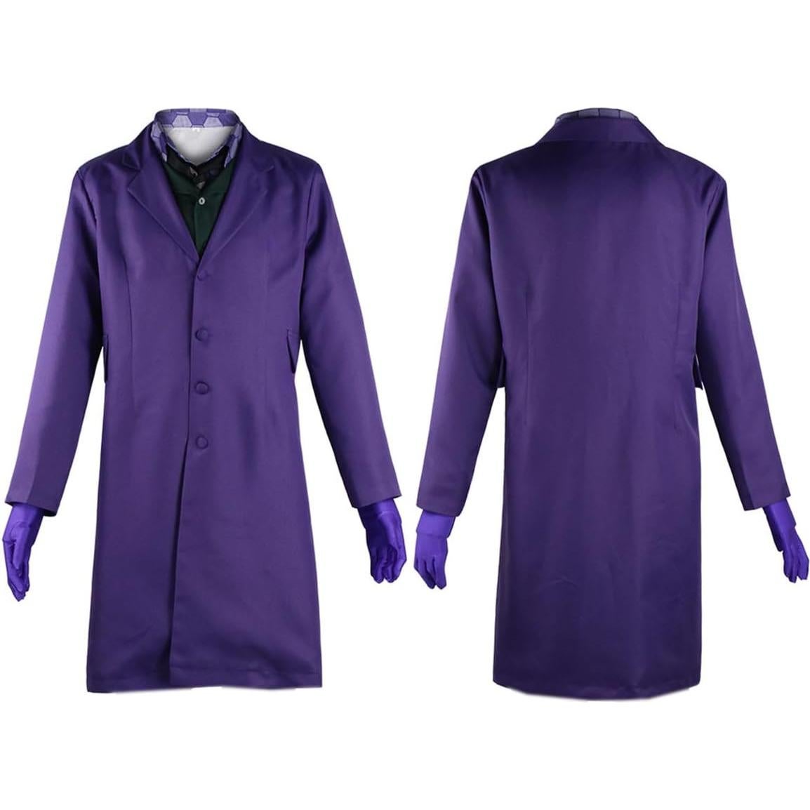 Disfraz de Payaso Morado Adulto con Máscara y Chaleco