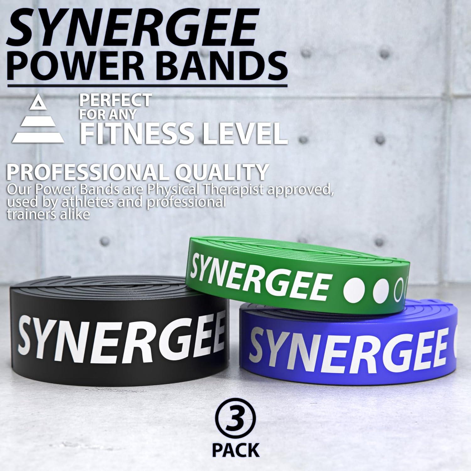 Bandas de Resistencia Synergee - Juego de 3 para Entrenamiento