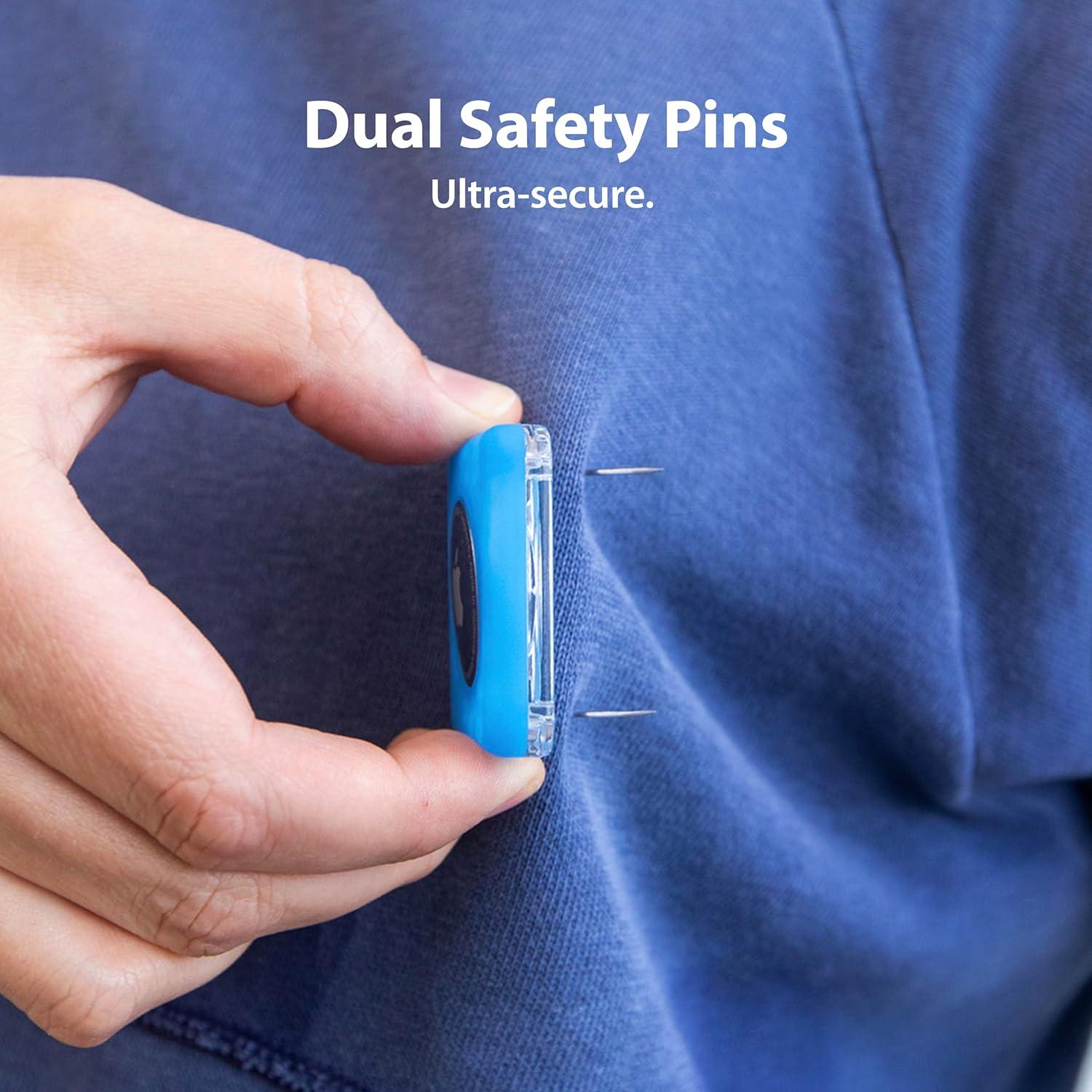 Soporte AirTag Elevation Lab TagVault Doble Pin Seguridad - 2 Unidades