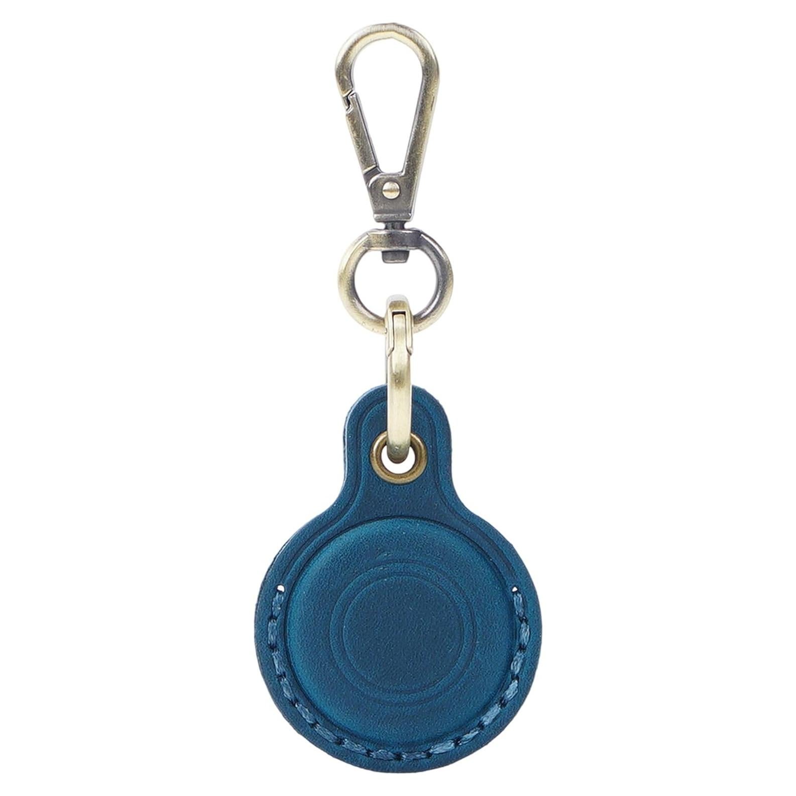 Funda Protectora de Cuero AIGUONIU para Apple AirTag Azul