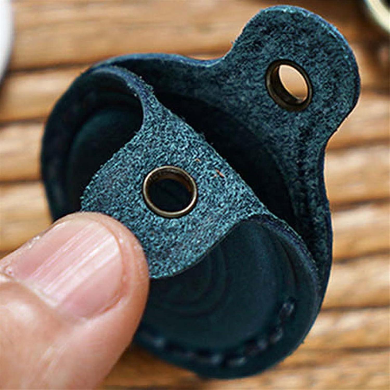 Funda Protectora de Cuero AIGUONIU para Apple AirTag Azul