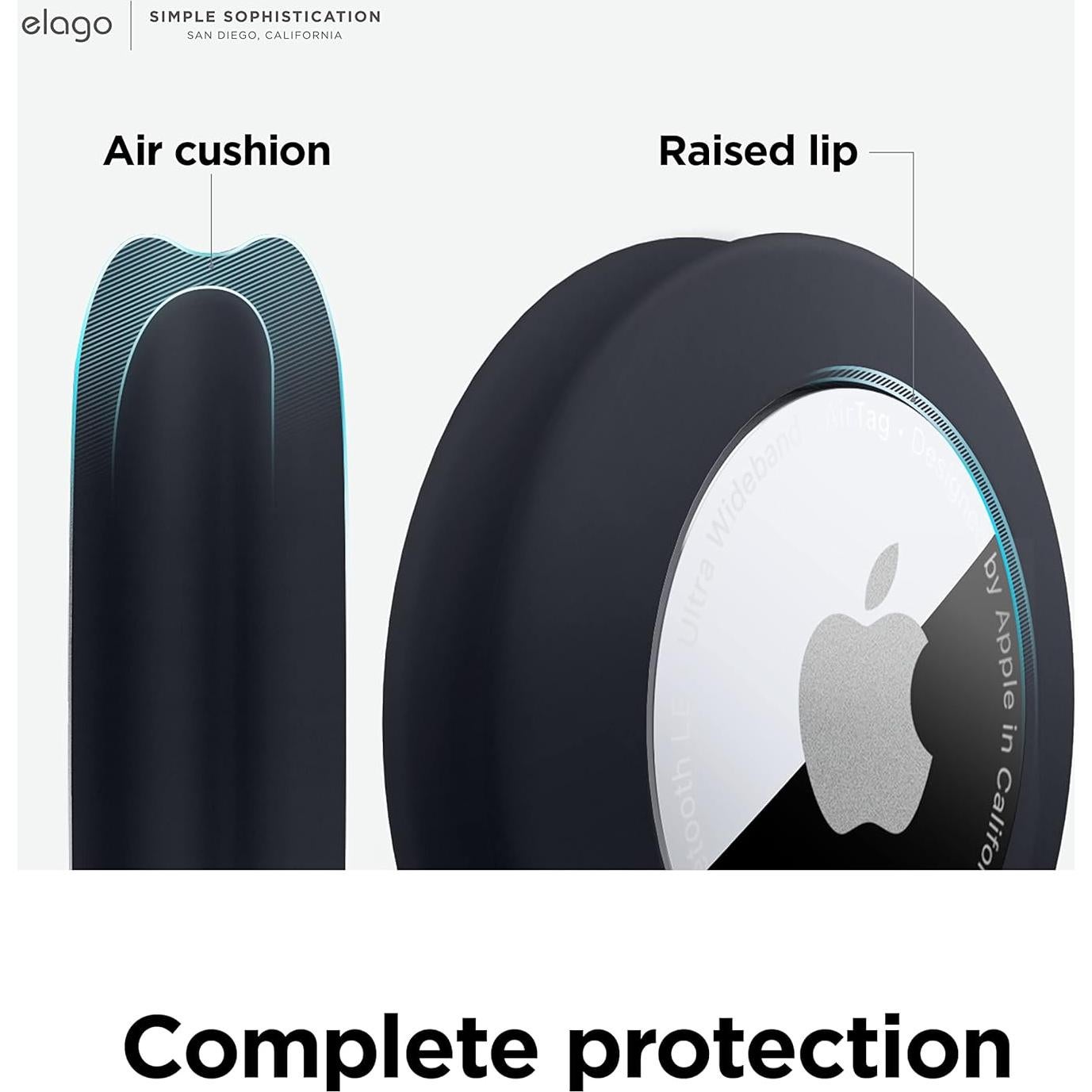 Almohadilla de Silicona elago EATPAD para Apple AirTag - Negro