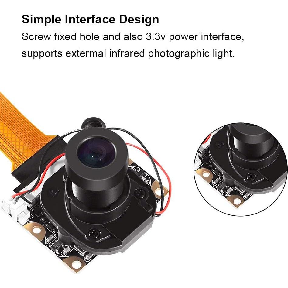 Módulo de Cámara Aokin 5MP IR-Cut para Raspberry Pi 2/3