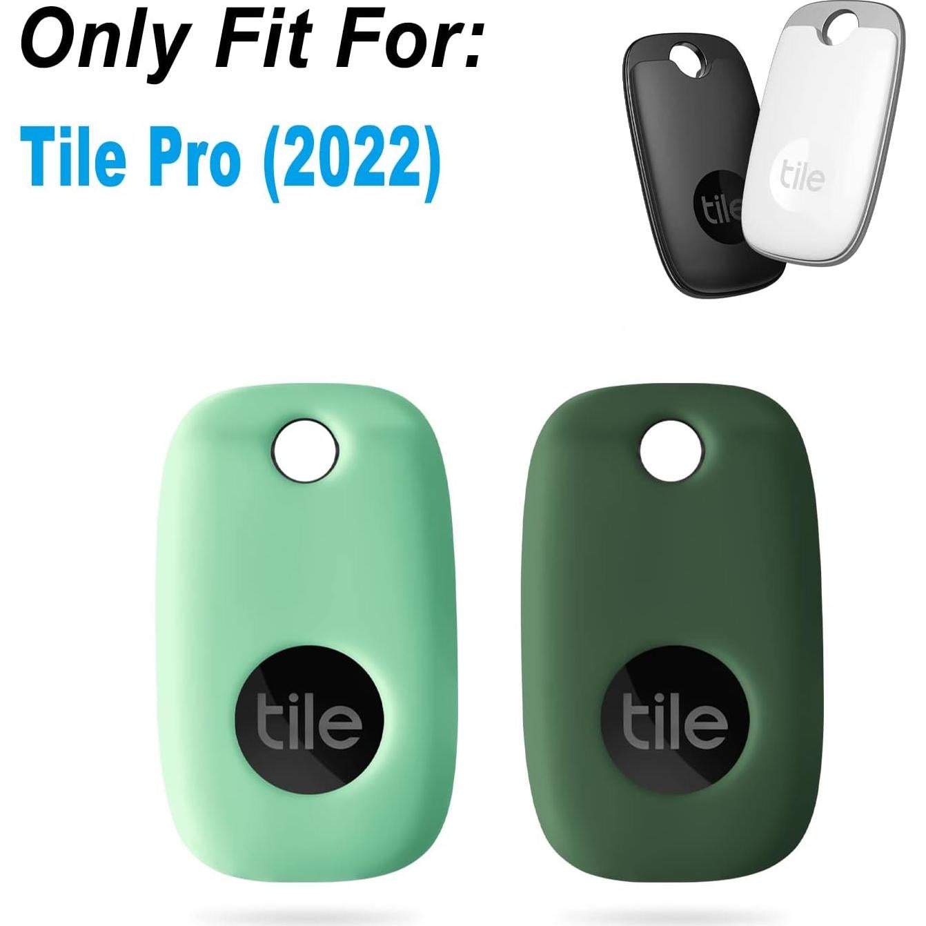Funda de Silicona Geiomoo para Tile Pro 2022 - 2 Paquete Menta y Verde Esmeralda