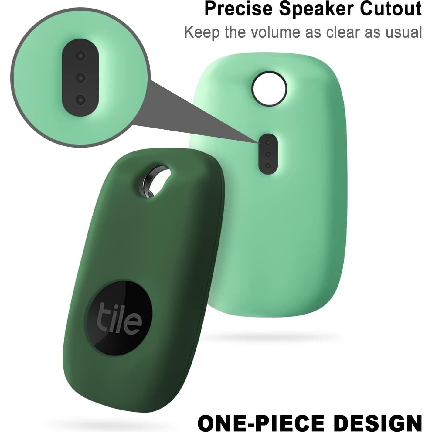 Funda de Silicona Geiomoo para Tile Pro 2022 - 2 Paquete Menta y Verde Esmeralda