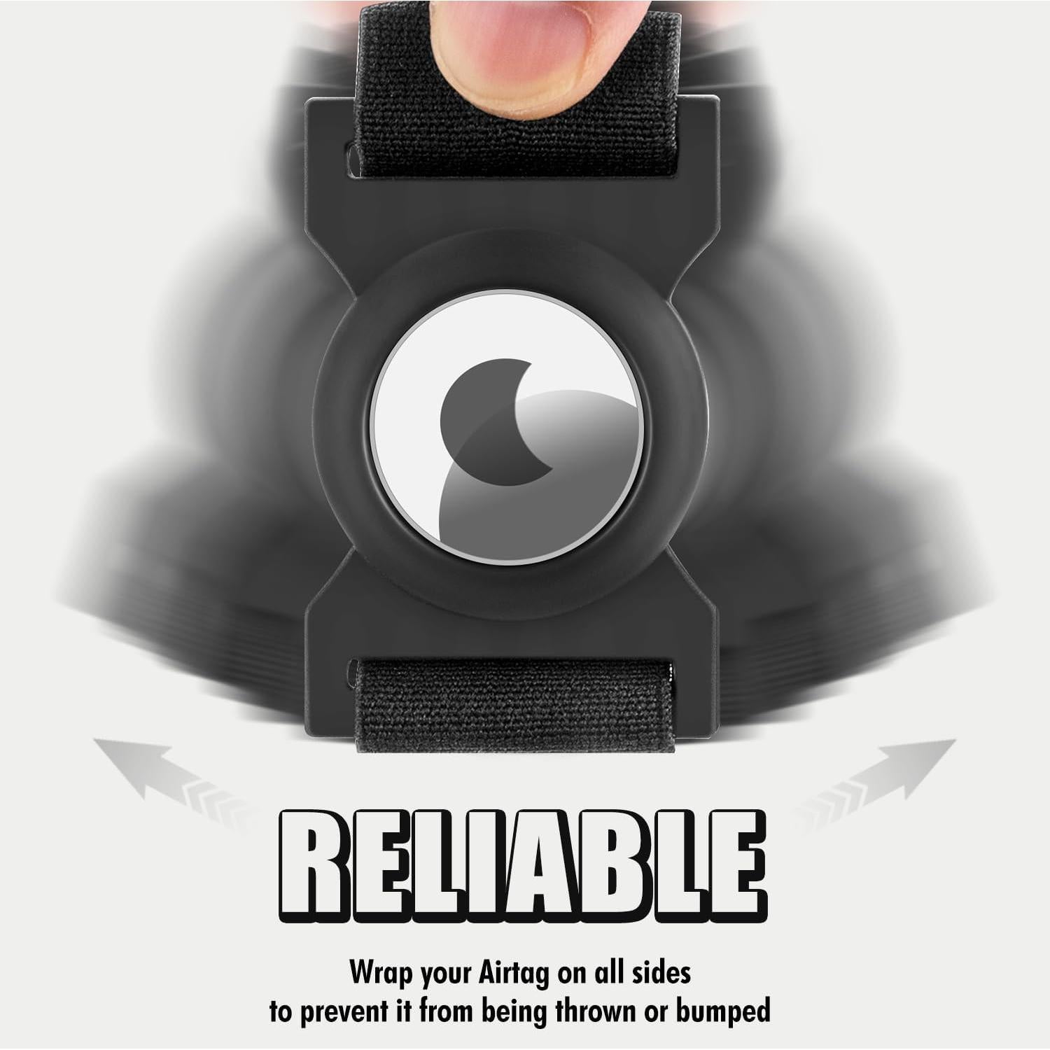 Soporte para AirTag MOSIYEEF con banda elástica para dinero y tarjetas