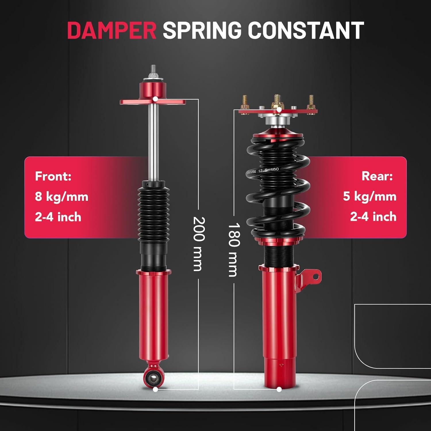 Coilovers BDFHYK para Mazda 3 2004-2013, Altura Ajustable