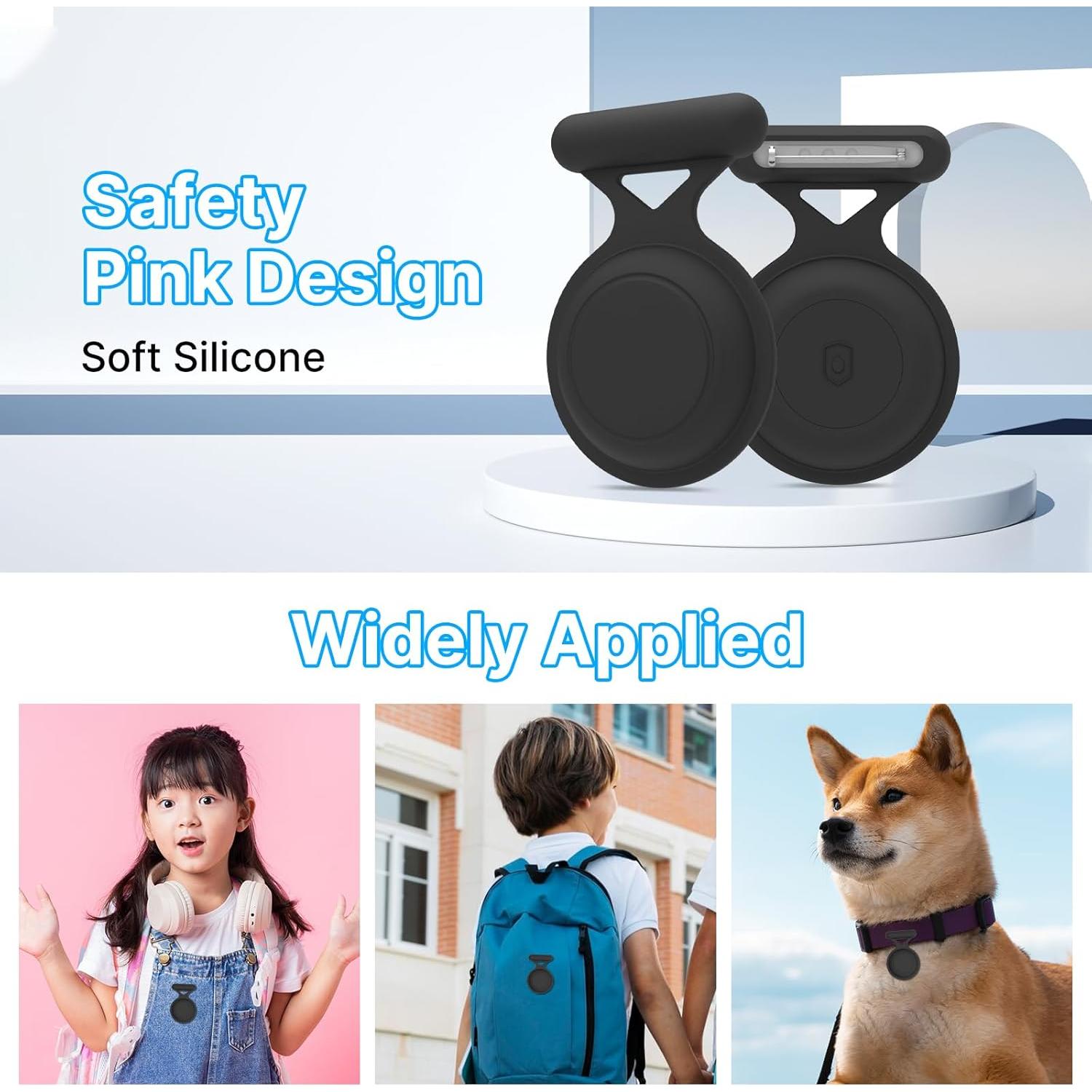 Soporte Impermeable para Airtag BOBOBEV - 2 Piezas Negro