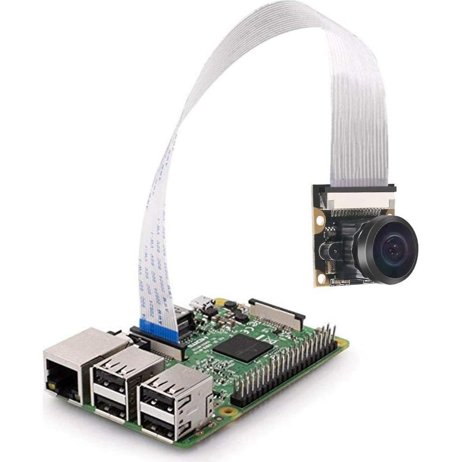 Cámara Fisheye 222° Infrarroja 5MP DORHEA para Raspberry Pi