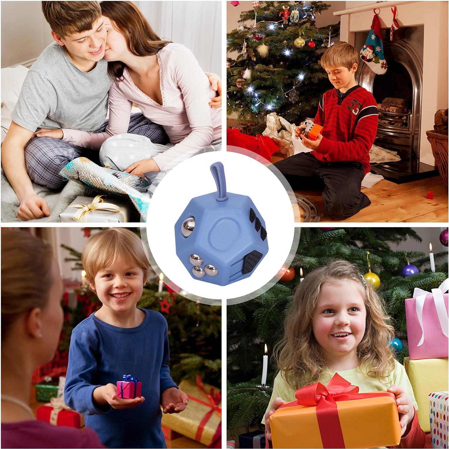 Cubo Antiestrés UOOEFUN 12 Caras para Aliviar Ansiedad