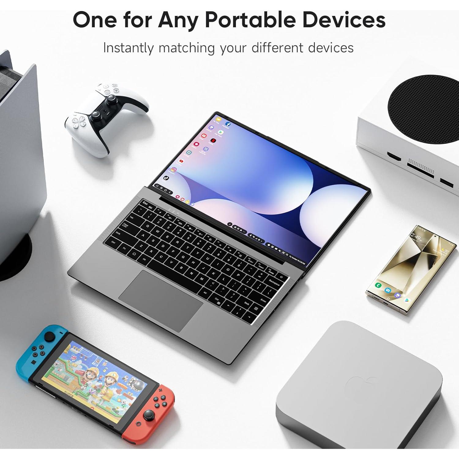 Monitor Portátil Dopesplay 14.1" 1200P con Teclado y Batería