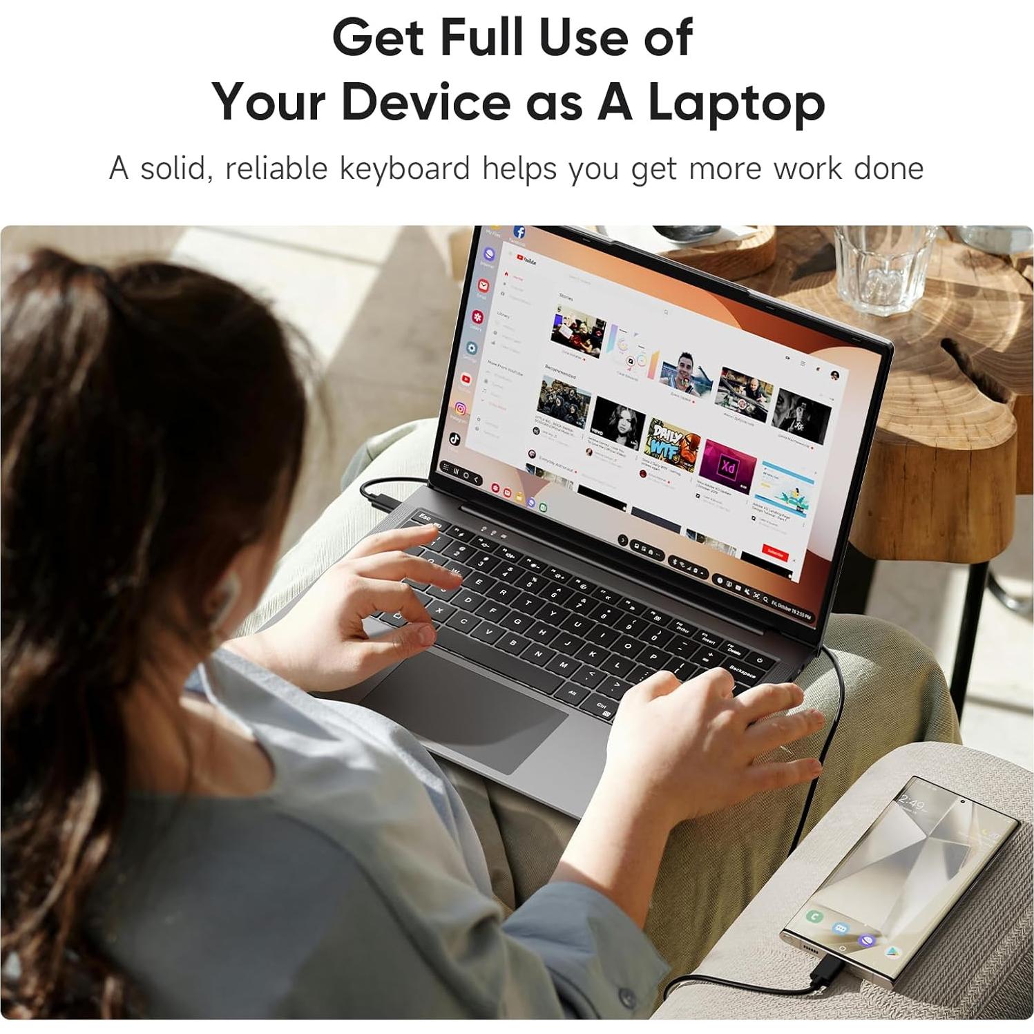 Monitor Portátil Dopesplay 14.1" 1200P con Teclado y Batería