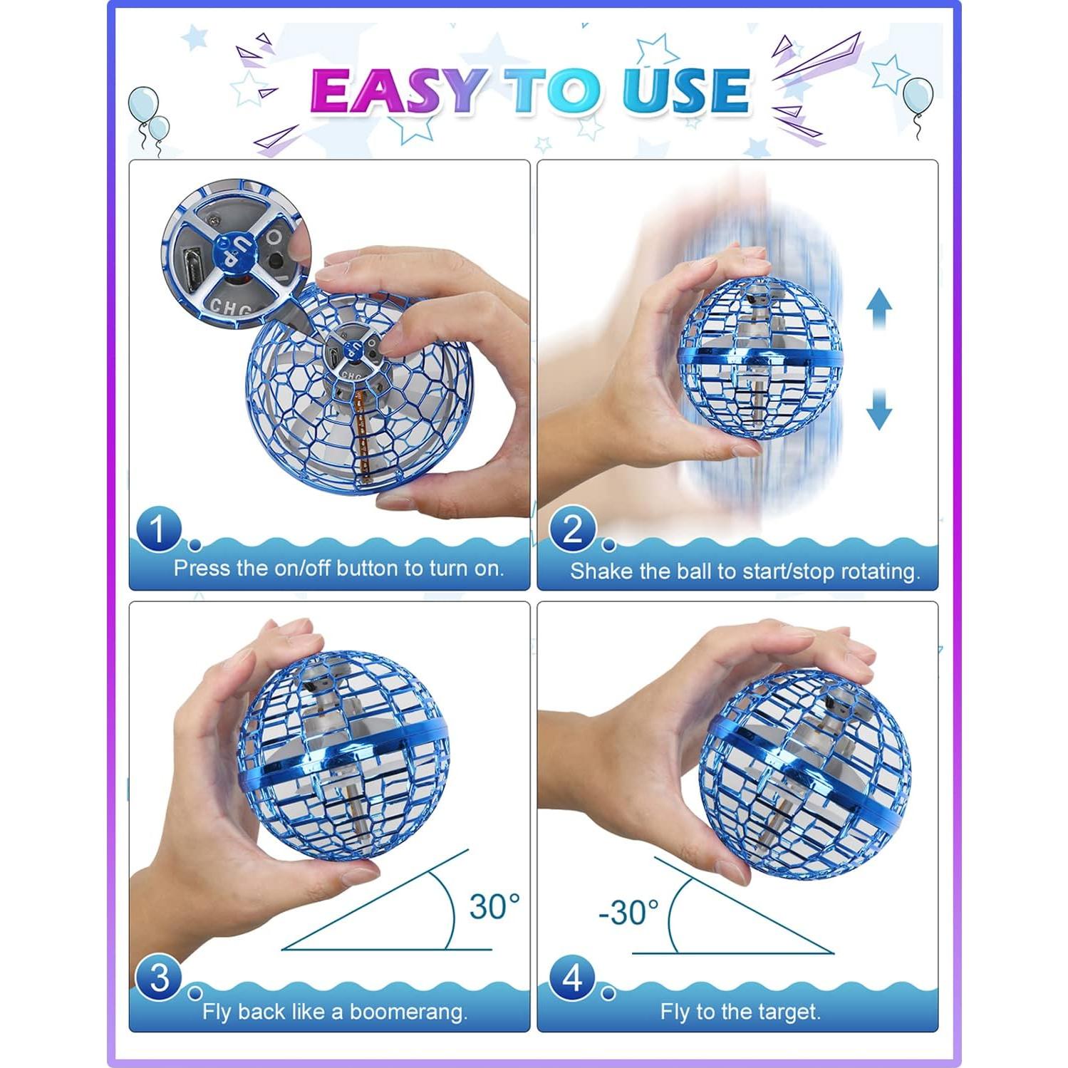 Bola Voladora ATHLERIA con Luces RGB, Dron Flotante