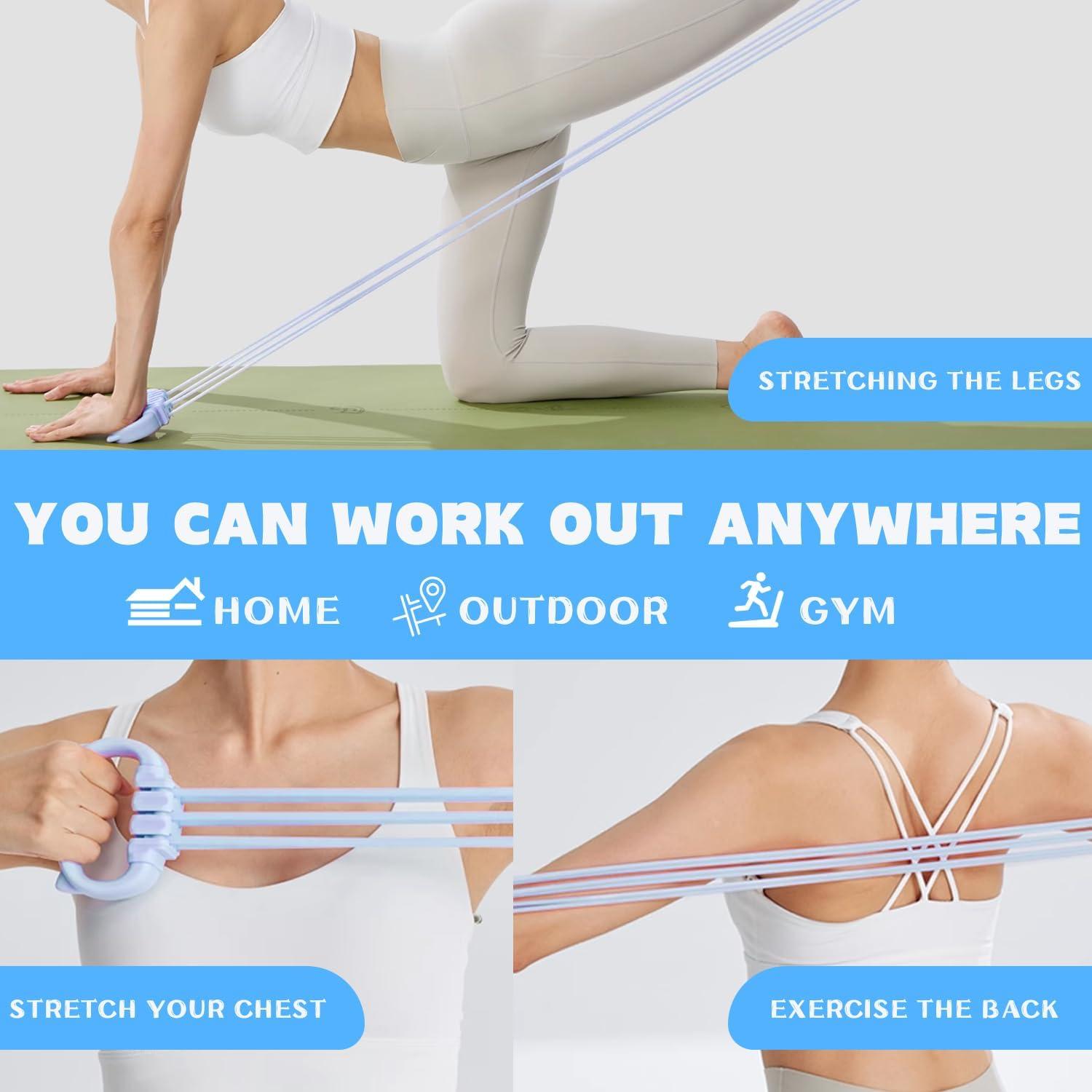 Bandas de Resistencia KZ-ADRP 6 Tubos Ajustables para Fitness