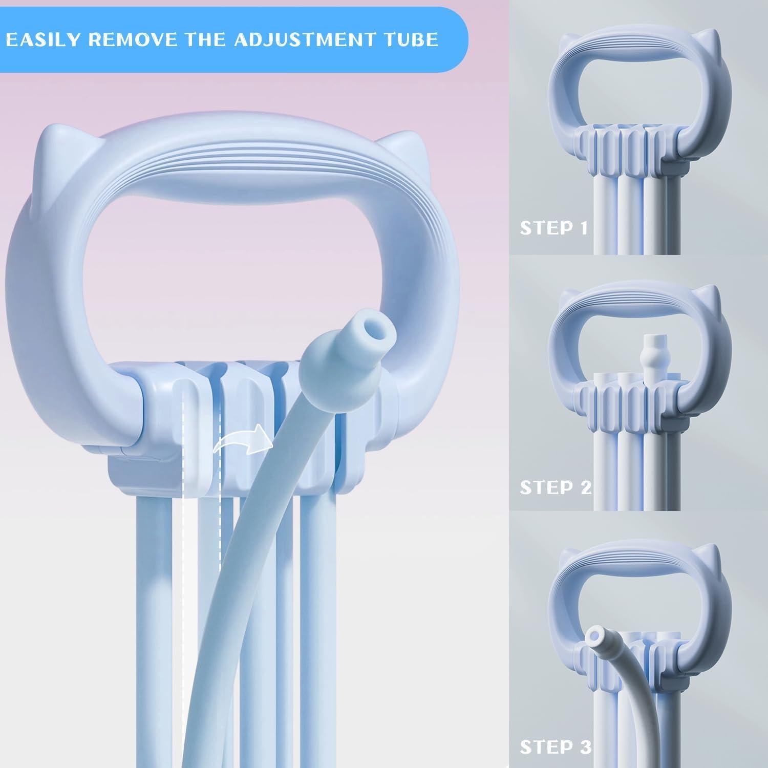 Bandas de Resistencia KZ-ADRP 6 Tubos Ajustables para Fitness