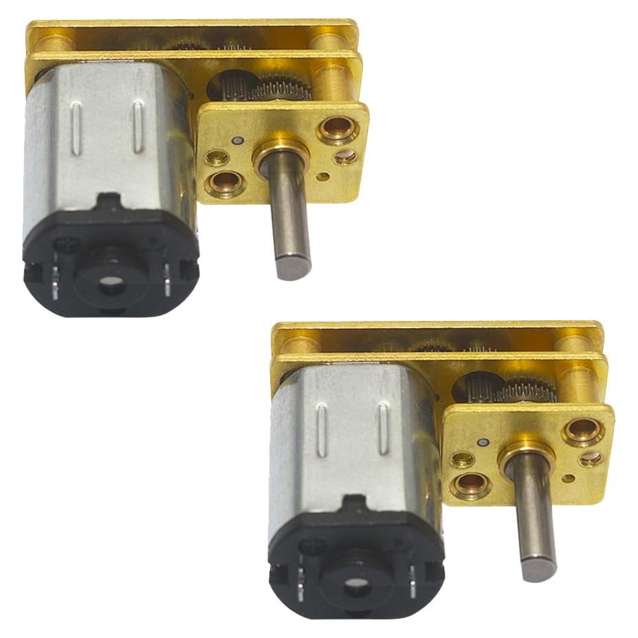 Motor de Engranaje Mini DC N20 12V 30RPM 2Pcs Eje M3x10mm