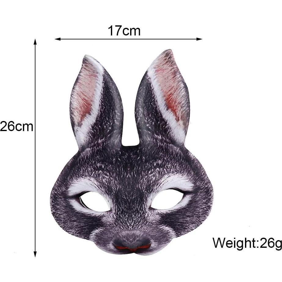 Máscara de Conejo de Halloween Hosfairy - Talla Única