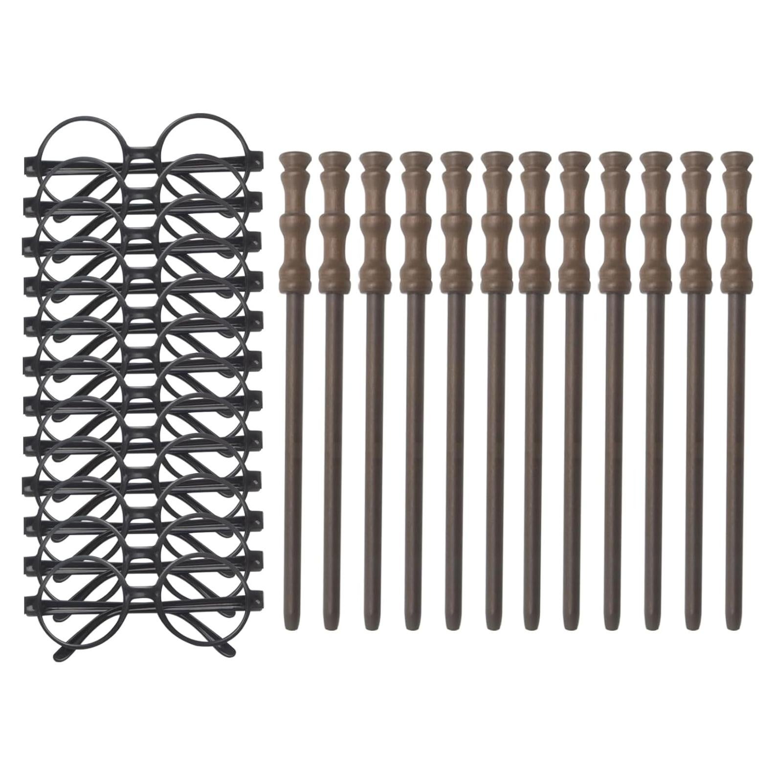 Juego de Fiesta de Cosplay 12pcs - Gafas y Lápices Varita