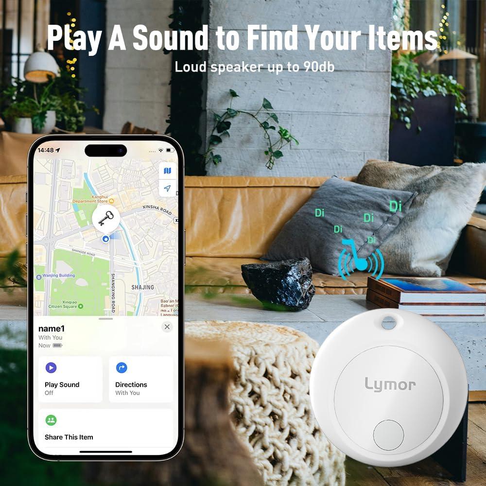 AirTag Lymor Localizador Bluetooth para Llaves y Equipaje - Paquete de 4