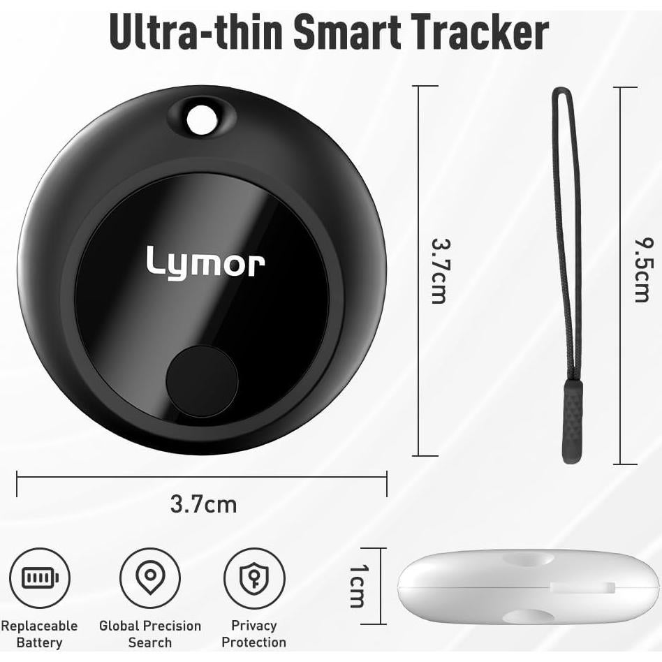 AirTag Lymor Localizador Bluetooth para Llaves y Equipaje - Paquete de 4