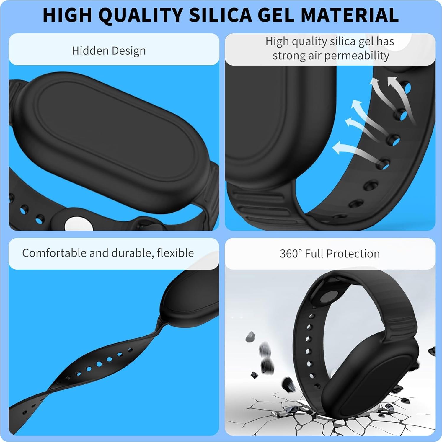 FGERWZ Pulsera Impermeable 2-Pack para Galaxy SmartTag2 Niños