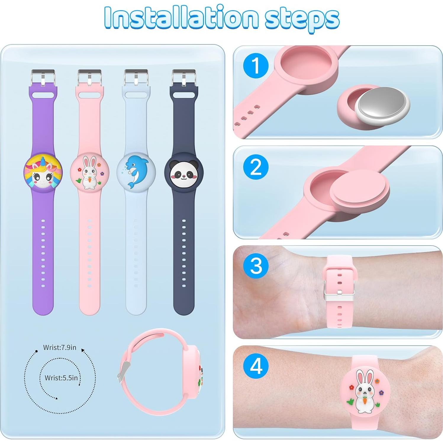 Pulsera Airtag Impermeable Motande para Niños - 2 Piezas