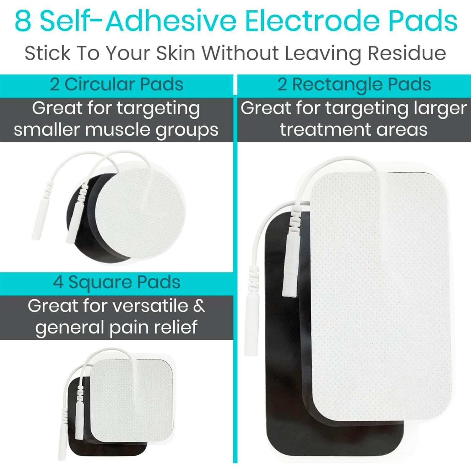 Máquina TENS Vive 50 Modos Alivio Dolor EMS Recargable