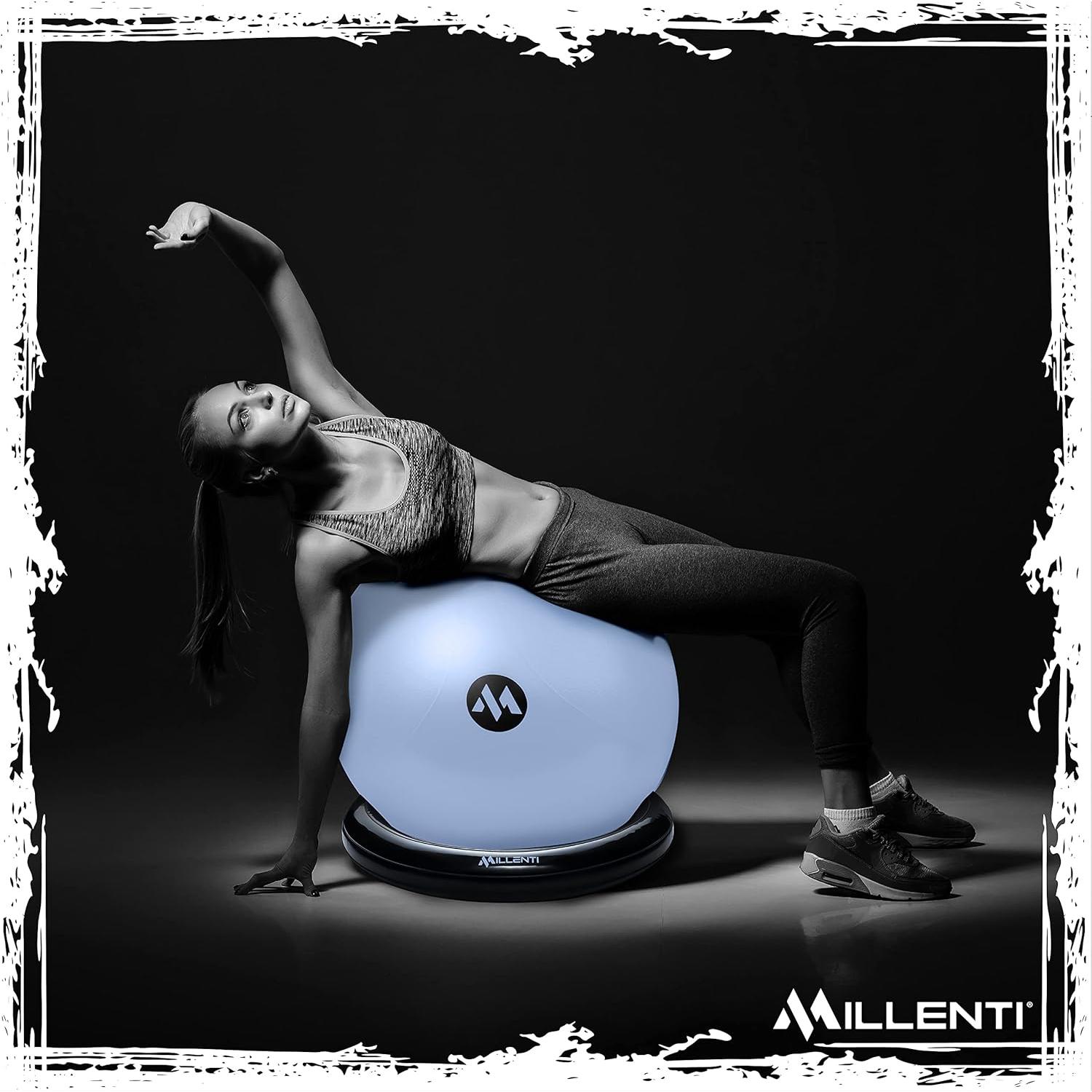 Silla de Pelota de Ejercicio Millenti 65cm con Accesorios